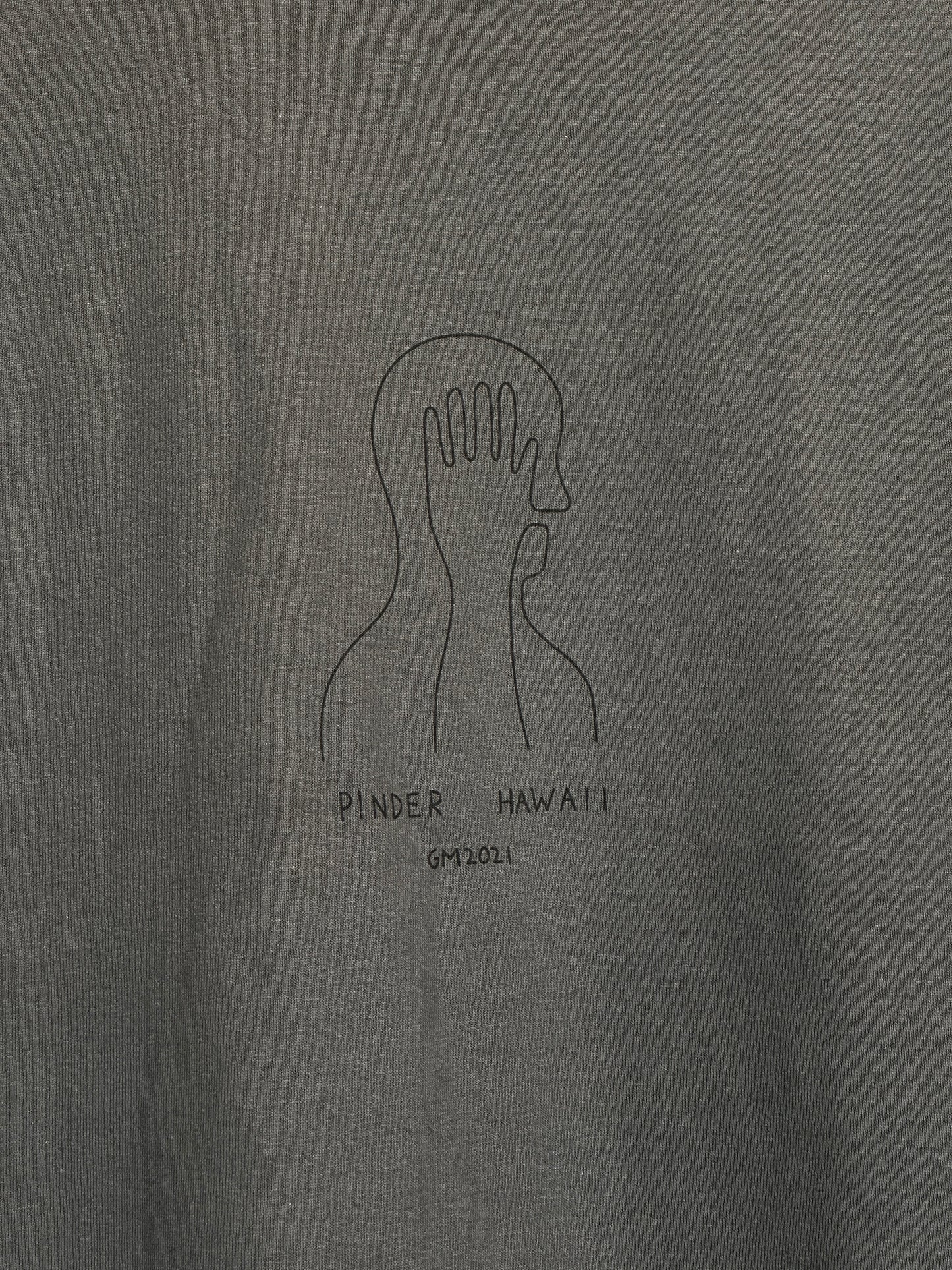 “Mind Hand” Pinder T-shirt
"Mind Hand" Pinder logo by Geoff McFetridge.
This was originally drawn on the paper napkin at the Vans party.
