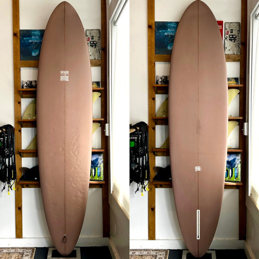 Used 7'9 'Magic'

7'9 x 21 1/2 x 2 7/8
Plum foam stain color
Good condition