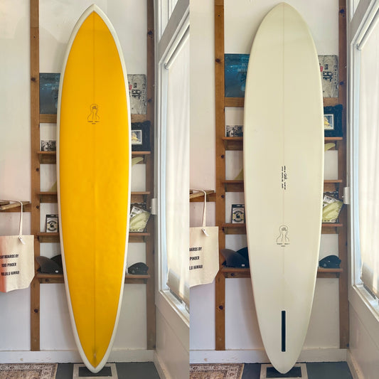 Winter Egg surfboard inspired by the G&S Modern Machine