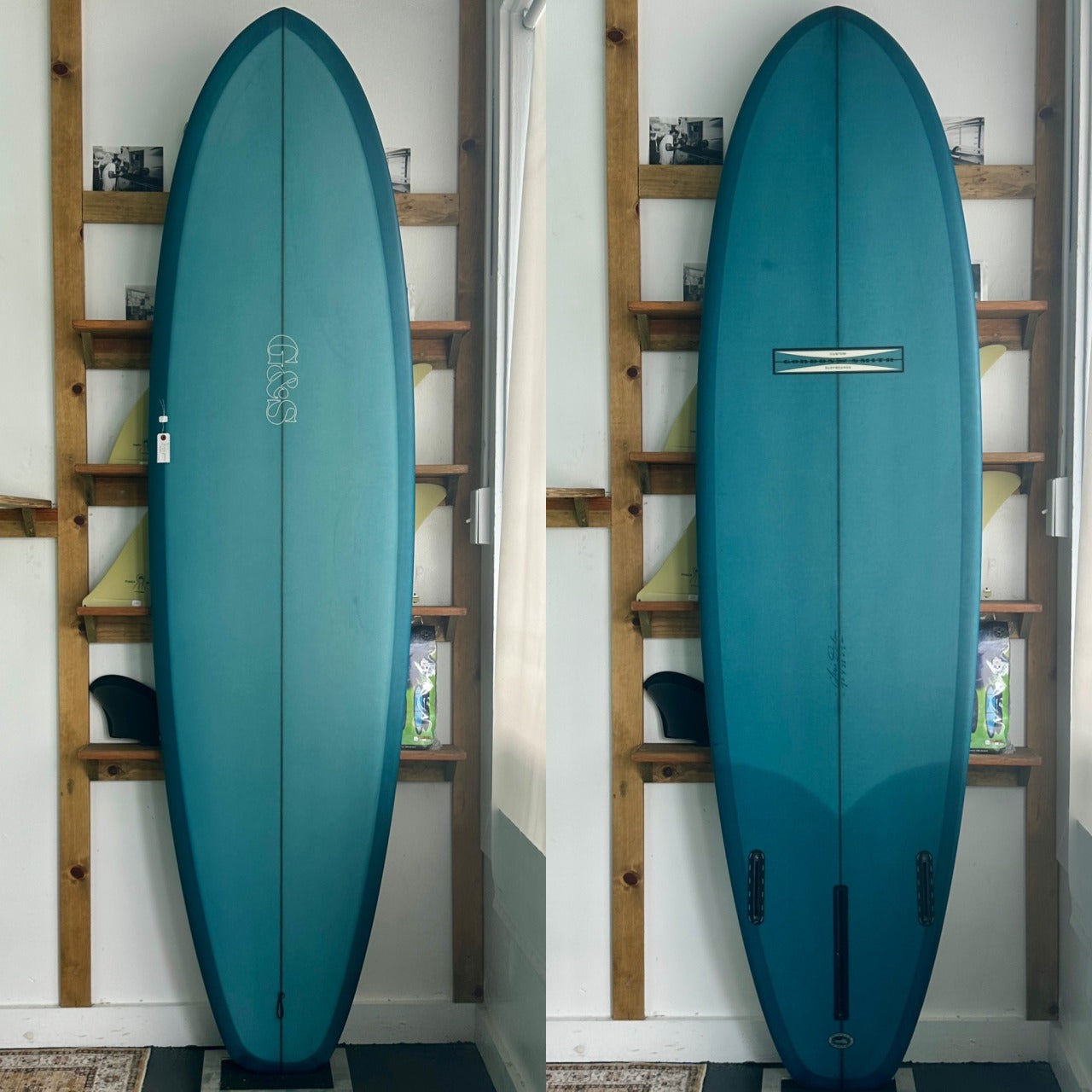 G&S 7'2 'Modern Machine'
7'2 x 22 x 3
Fins included.